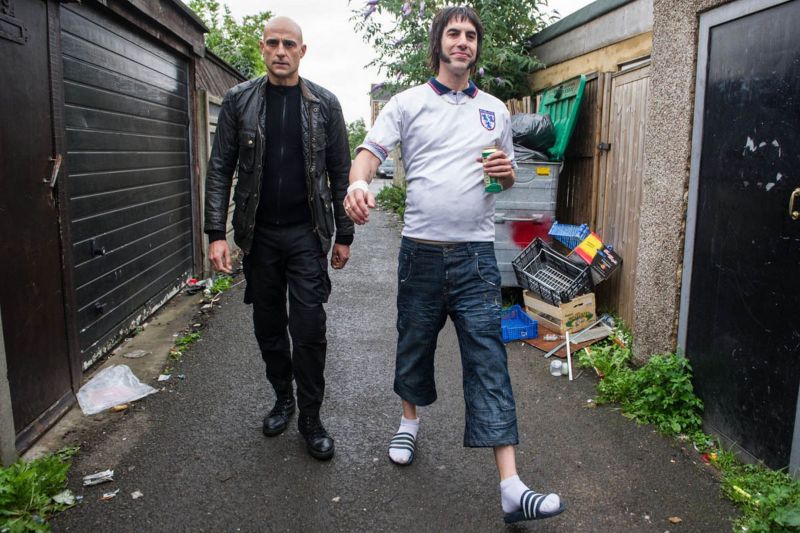 PRODUCTION-Mark-Strong-and-Sacha-Baron-Cohen-in-Columbia-Pictures-THE-BROTHERS-GRIMSBY